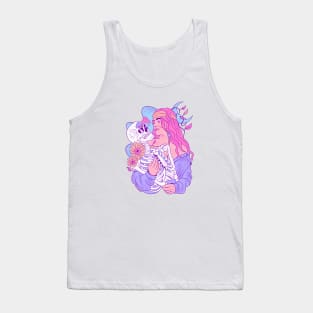 Beautiful hippie girl with her lover Tank Top